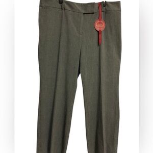 Charter Club Slim It Up Dress Pants 18W Regular Gray Micro Pattern Stretch